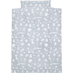 Alvi Bettwäsche 100 X 135 Cm, Zootiere Puderblau