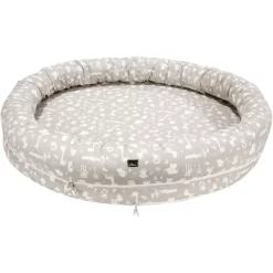 Alvi® Schlummer-Nestchen XL Zootiere Taupe