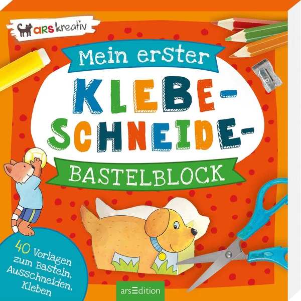 ArsEdition Mein Erster Klebe-Schneide-Bastelblock 1 ArsEdition Mein Erster Klebe-Schneide-Bastelblock