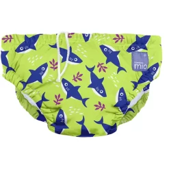 Bambino Mio Schwimmwindel Wiederverwendbar, Neon Haifisch