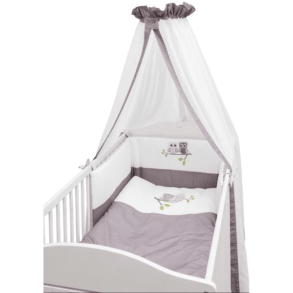 Be Be 's Collection Bettset 3-tlg, Eulen Rosa 1 Be Be 's Collection Bettset 3-tlg, Eulen Rosa