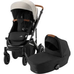 Britax Römer Kombikinderwagen Smile III Beige Inklusive Babywanne Space Black