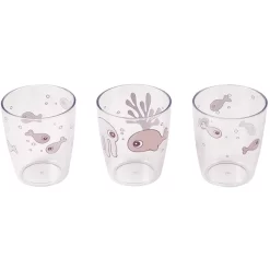 Done By Deer™ Glas Yummi Mini 3-er Pack Sea Friends In Rosa