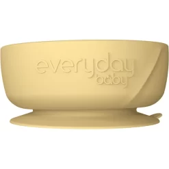 Everyday® Baby Esslernschüssel Mit Saugfuß Silikon, Soft Yellow