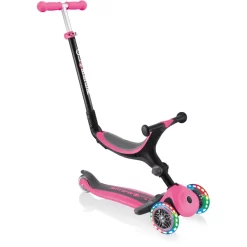 GLOBBER GO-UP FOLDABLE PLUS LIGHTS Pink - Mit Leuchtrollen