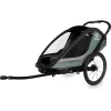 Hamax Kinderfahrradanhänger Cocoon Mit Verstellbarer Schlafposition Green/black