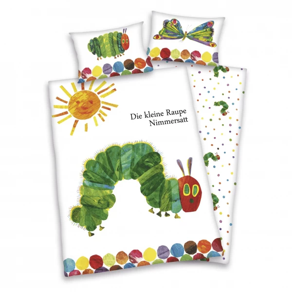 HERDING Bettwäsche Raupe Nimmersatt 100 X 135 Cm 1 HERDING Bettwäsche Raupe Nimmersatt 100 X 135 Cm