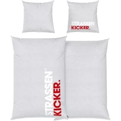 HERDING Bettwäsche Strassenkicker Grau-rot 135 X 200 Cm