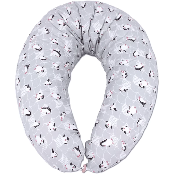 HOBEA-Germany Stillkissen Pinguin Grau Weiß 1 HOBEA-Germany Stillkissen Pinguin Grau Weiß