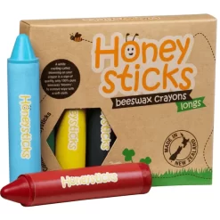Honeysticks Lange Bienen Wachsmalstifte 6 Stück