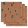 Jollein Mull Mundtuch Spot Caramel 3er Pack