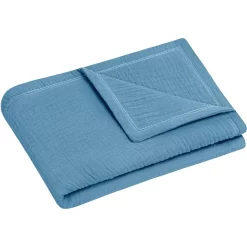 JULIUS ZÖLLNER Kuscheldecke Terra Blau 70 X 100 Cm