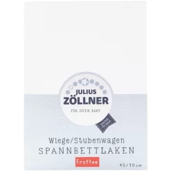 JULIUS ZÖLLNER Spannbetttuch Frottee Für Wiege Weiß