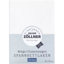 JULIUS ZÖLLNER Spannbetttuch Jersey Für Wiege Weiß