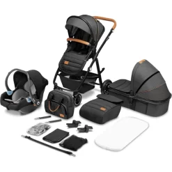 Lionelo Kombikinderwagen Amber 3 In 1 Grey Graphite