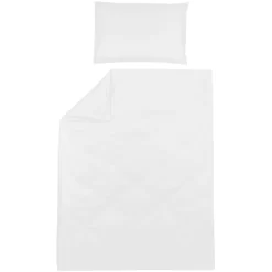 Meyco Bettwäsche Kinderbett 120 X 150 Cm Uni Offwhite