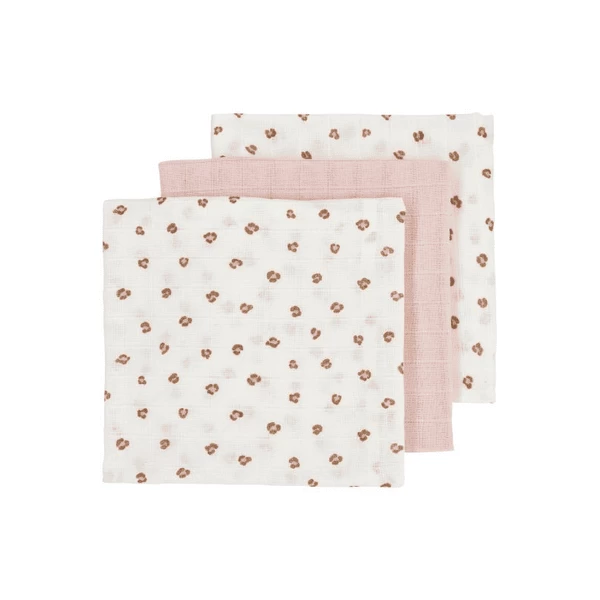 Meyco Musselin Mullwindeln 3er Pack Mini Panther Soft Pink 1 Meyco Musselin Mullwindeln 3er Pack Mini Panther Soft Pink