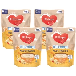 Milupa Milchbrei Milde Früchte Guten Morgen 4 X 400 G Ab Dem 6. Monat