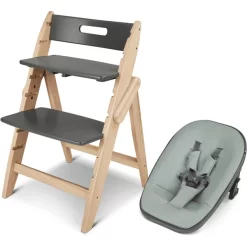 Moji Hochstuhl Yippy Inklusive Neugeborenenaufsatz Stone Mint