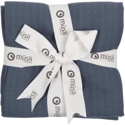 Müsli Spucktücher 2er-Pack Indigo