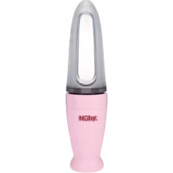 Nuby Nûby Spezial-Fütterlöffel Aus PP Mit Fütterbehälter Aus Silikon 90 Ml In Pink