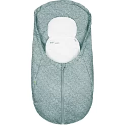 Odenwälder Fußsack Coolmax White Leaves Grey