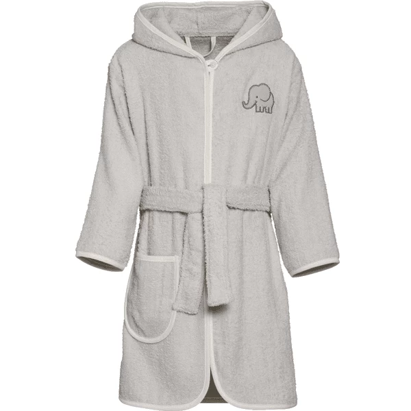 Playshoes Frotte-Bademantel Elefant Grau 1 Playshoes Frotte-Bademantel Elefant Grau