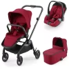 RECARO Kombikinderwagen Sadena Select Garnet Red - Rahmenfarbe Black