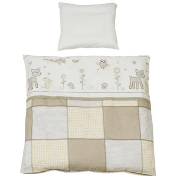 ROBA Wiegenbettwäsche 2-teilig 80x80cm Tierfreunde 1 ROBA Wiegenbettwäsche 2-teilig 80x80cm Tierfreunde