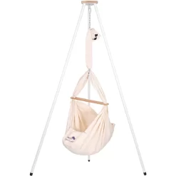 SCHMUSEWOLKE Baby Federwiege Bio Mit Tipi Weiß