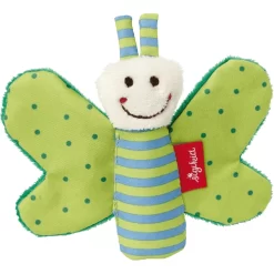 Sigikid® Greifring Knister-Schmetterling Grün Red Stars Collection