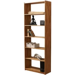 TiCAA Standregal Eiche Massiv Natur 214 Cm