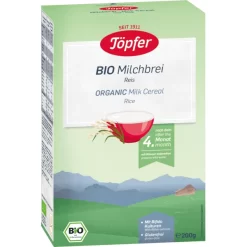 Töpfer Bio Milchbrei Reis 200 G Nach Dem 4. Monat
