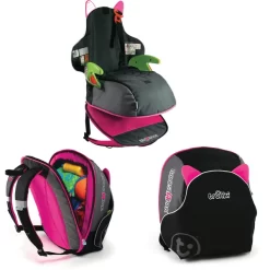 Trunki BoostApak Schwarz Mit Pink